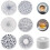 12X Ceramic Stone with Cork Backing Non-Slip Heat Insulation Table Mat Absorbent Coasters for Drinks 2