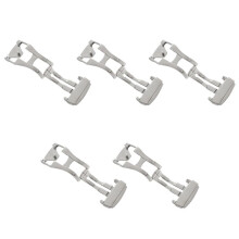 5X Cinturino Pieghevole in Acciaio Inossidabile da 18 mm con Chiusura Deployante per , Liscio 18mm