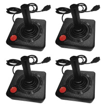 4X Gaming Joystick Controller for 2600 Game Rocker with 4-Way Lever and Single Action Button Retro Gamepad
