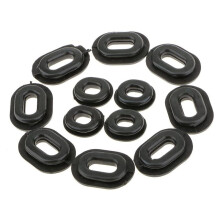 120Pcs Motorcycle Rubber Side Cover Grommets Replacement Gasket Fairings for CG125