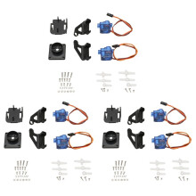 3Set Dual Axle Servo Gimbal Anti-Vibration Camera Platform Mount PTZ Pan/Tilt with 2PCS 9G Servo for FPV Drone Assembly