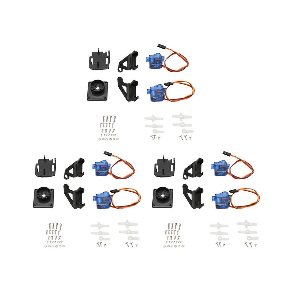 3Set Dual Axle Servo Gimbal Anti-Vibration Camera Platform Mount Ptz Pan/Tilt With 2Pcs 9G Servo For Fpv Drone Assembly 4711354418866