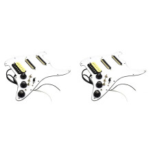 2X ST Electric Guitar Pickguard Pickup Wiring Loaded Prewired Pickguard Guitar Pickguard Scratchplate Pickup Assembly