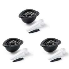 3X Capsule de Café 2 en 1 pour Machine NESTLE ST 9662.62, Filtre Rechargeable, Remplacement de Capsule de Café et Tea-B