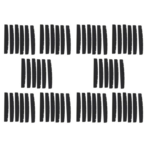 60x Black 6-String Guitar Top Nut 42mm X 3mm