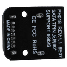 4X Carte Mère Carte Mère Adaptateur D'Angle À 90 Degrés 7 Broches Femelle À 7 Broches Mâle pour Ordinateurs de Bureau Ssd Hdd