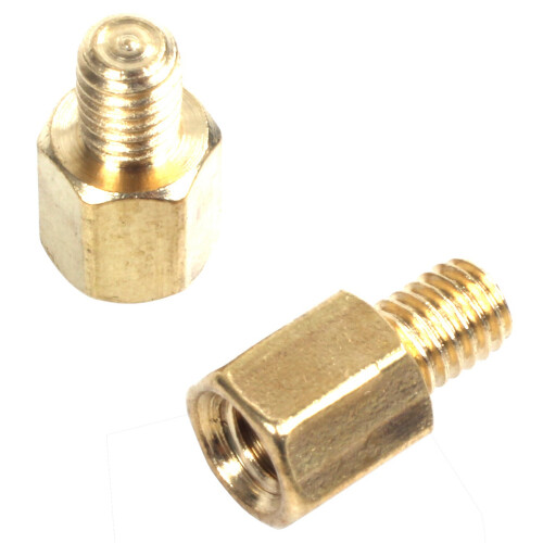 40 Pcs PC PCB Mainboard Spacer Hexagonal Brass M3 x 5 + 4 mm 2