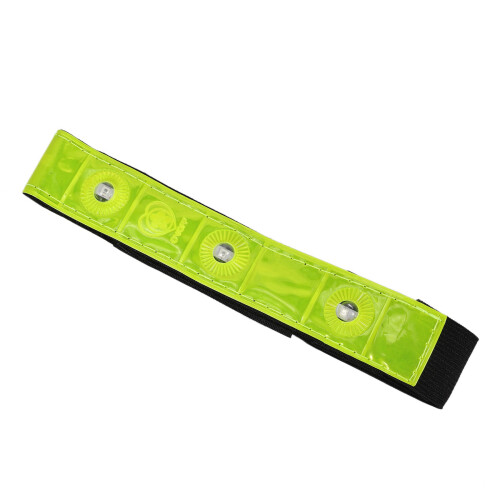 4 x Reflective Band Arm Leg Strap Belt 4 LED Light Cycling Running Jogging 2