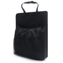 2X Car Net Mesh Pocket Back Multi-Pocket Storage Bag Organizer Holder Black