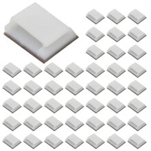 Självhäftande LED Strip Light Monteringsfästen och Clips, LED Light Strip Clips, LED Strip Light Holder (1000-PACK Vit)
