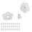 Hummingbird Feeder Flowers Plastic Set of30 6