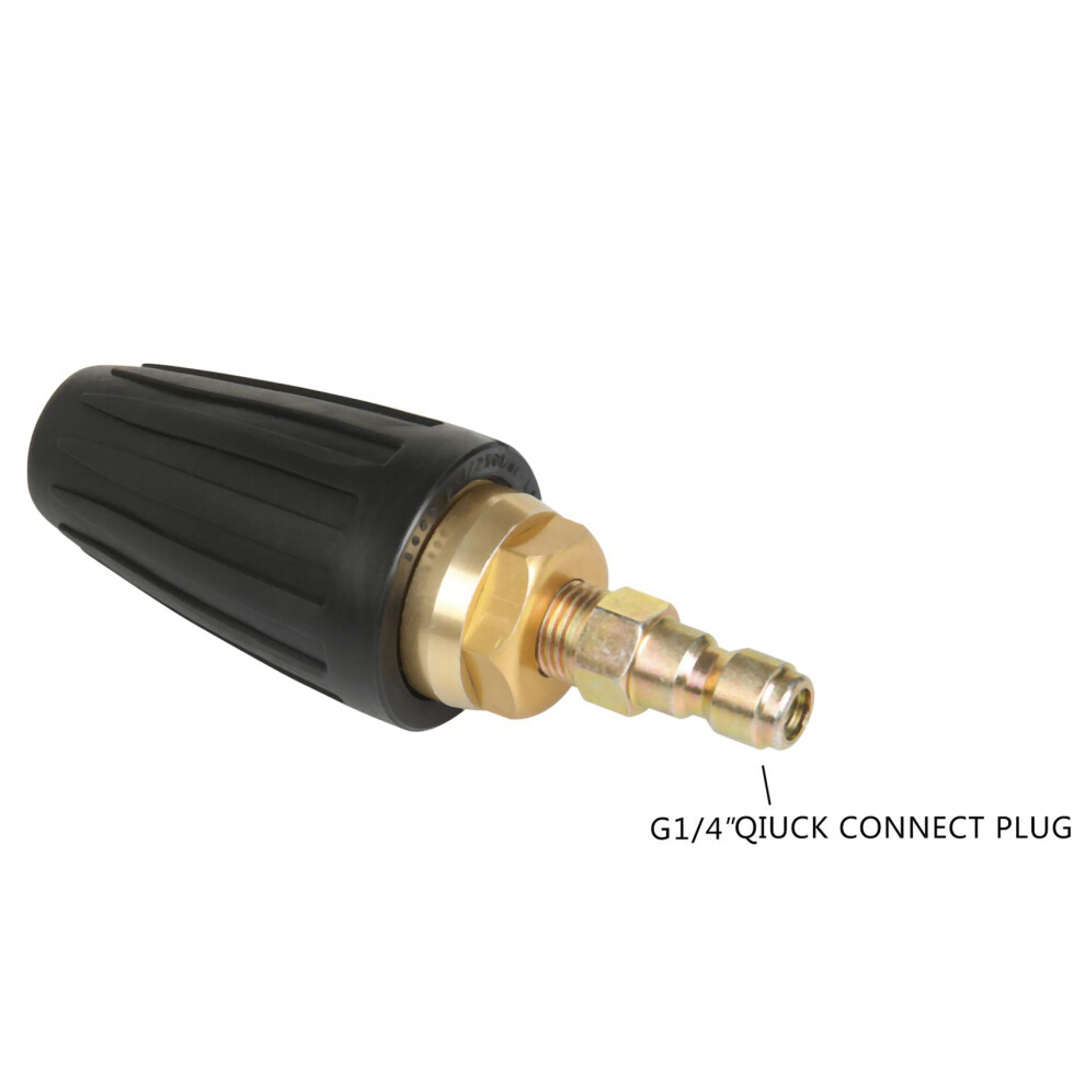 2X Universal Pressure Washer Turbo Nozzle For High Pressure Outlet Fitting Rotary 3.0 Orifice 1/4 Inch Plug 3000 Psi 4711043845904