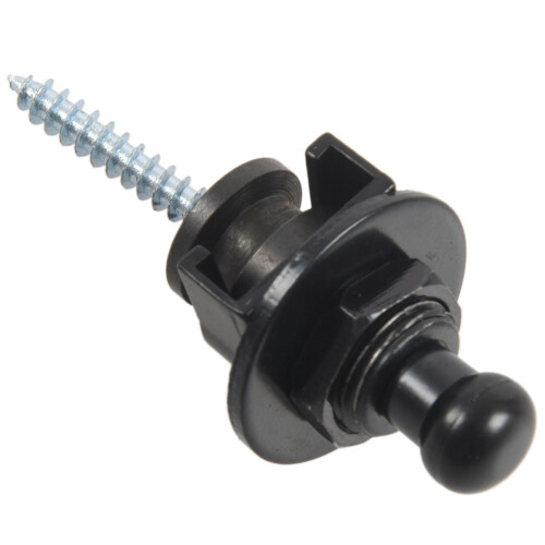 2X Attache Curroie Sangle Strap Lock Noir pour Guitare Basse Electrique 2