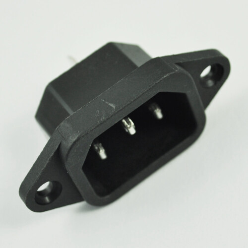 10 x Conector Enchufe Macho de Entrada 3P IEC 320 C14 CA 250V 10A 1
