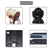 2X Conector Powercon de CA de 3 Pines Enchufe Macho NAC3FCB Enchufe de Alimentación de CA 20A/250V para Pantalla LED de Luz de Escenario Azul