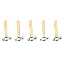 5X Rundhammer mit Holzgriff, Heiminstallation, Kleiner Hammer, Walnusshammer, 0,25 P, Holzbearbeitungshammer, Minihammer, Handwerkzeuge