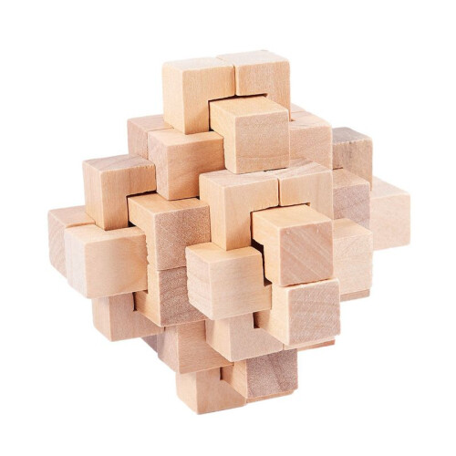 2X WoodPuzzle Brain Teaser Toy Games for Adults / Kids 1