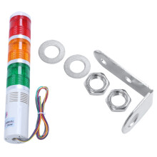 2X AC/ 24V Red Green Yellow LED Lamp Industrial Tower Signal Light