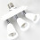 2X 3 in 1 E27 Adapter Converter Horizontal Designed 360 Degrees Adjustable 180 Degree Bendable Light Socket Splitter 5