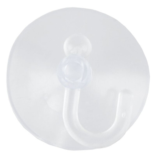 10 Pcs Bathroom Kitchen Glass Clear Suction Cup Hook Wall Hangers 1