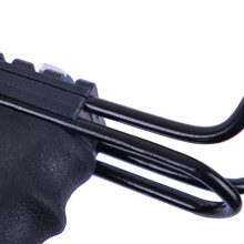 2X Professional Powerful Catapult Stainless Steel Aluminium Alloy Slingshot Caza with Stretching Wrist Black