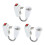 3X E27 Socket Adapter with /Off  to US Plug,Flexible Extension Lamp Bulb Holder Converter 2