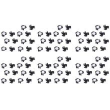 84Pcs Shoe Spikes Pins Non-Slip Turn Fast Twist Screw Spike Accessories Supplies Black + White