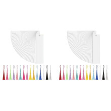 60X Heat Transfer Sublimation Blank Metal Bookmark,Aluminum DIY Bookmarks with Colorful Tassels