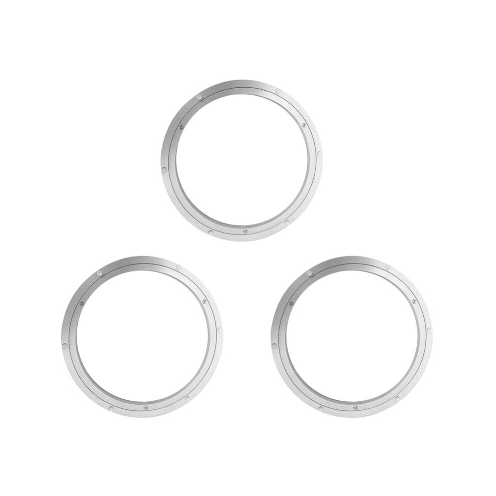 3X Aluminium Rotating Turntable Bearing Swivel Plate 12 Inch Silver Brecantia