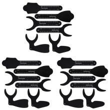 3X Tandheelkundige Contraster Intraorale Fotografische, 6 STKS Tandheelkundige Foto Contrast Kit Palatale Intraorale Fotografie Kit