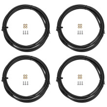 4X BH90 Bike Brake Hose MTB Hydraulic Disc Brake Tube 2.5M Connector Insert Olive Set