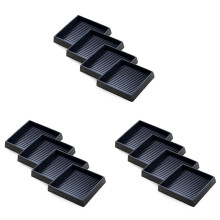 12 Almohadillas Antideslizantes para Muebles: Tazas Cuadradas de Goma Antideslizantes de 3X3 Pulgadas, Posavasos para Patas, Sofá, Silla, Topes para