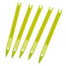 10 Pcs 2 Yellow Plastic Fishing Net Repair Netting Needle Shuttles