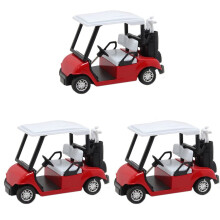 3X Toy Cart Alloy Model Cart Super Pull Back Function Cart Toy Novelty Christmas Gift Red Model