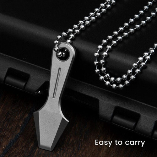 2X Titanium EDC Pry Bar  Titanium Alloy  Keychain Pendant EDC Tool Camping Accessory