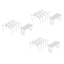 6 Pacchi Porta Coperchio Pentola Piroscafo Multiuso Pentole Rack Porta Bicchieri Organizzatore Piatto Flessibile Cucina Bakeware Tagliere Stendino per