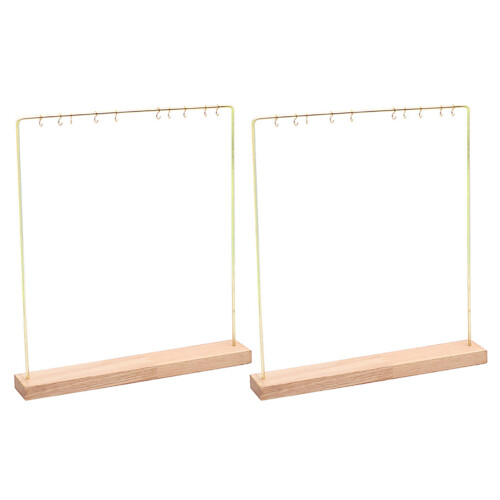 2X Présentoir de Support de Support de Présentoir de Bijoux de Mode Boucles D'Oreilles Suspendues 1