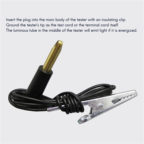 2X 6V 12V 24V  Probe Light System Test Probe Lamp Auto Car Light Circuit Tester Lamp Voltage Test Pen Detector 2
