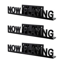3X Wall Mount CD Record Display Stand Now Playing Acrylic Vinyl Record Shelf for Home Decoration Black