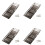 Post Office Library File Drawer Metal Tag Label Holder, Silver Tone, 40 Pieces 1