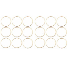 200PCS KC Gold Color  Dream Catcher Circle Ring  Rings for Dream Catchers Hoops Hanging DIY Connectors 65MM