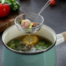 Ensemble de 6 Pièces de Passoire Ronde en Acier Inoxydable ûrCuillère à écrémage Araignée Asiatique Shabu-Shabu-Shabu