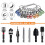 30PCS 1/4 Inch Hex Shank Screwdriver Bits Holder Extension Bar Keychain Screw Adapter Drill Drill Bits Holder (5 Colors) 5