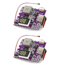 2X 22.5W Power Bank Bidirectional Fast Charging Mobile Power Module for Lithium Battery Charger Support PD/QC,Type-C+USB