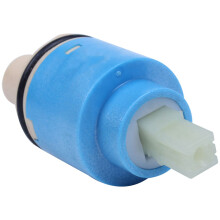 2X Ivory Plastic 35mm Diameter Water Tap Faucet Cartridge Valve