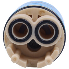 2X Ivory Plastic 35mm Diameter Water Tap Faucet Cartridge Valve