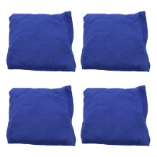 4Stück 15X15Cm Kinder AußEn Spiel Wechsler Mais Loch Taschen Sitz Säcke für Mais Loch Spiel, Blau