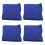 4pz 15X15Cm Borse da Gioco per Bambini Cornhole per Giochi da Esterno per Corn Corn Game, Blu 1