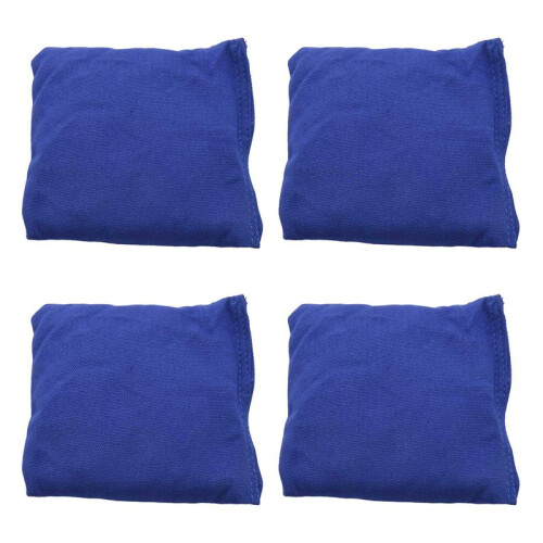 4pz 15X15Cm Borse da Gioco per Bambini Cornhole per Giochi da Esterno per Corn Corn Game, Blu