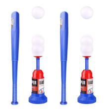 2X Peuterspeelgoedset Kinderspeelgoed Honkbal Tee Set Buitenspeelgoed voor Peuterjongensspeelgoed met Peuter T-Balset met